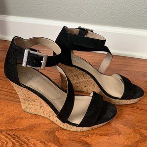 Cork Wedge Sandals by Charles by Charles David